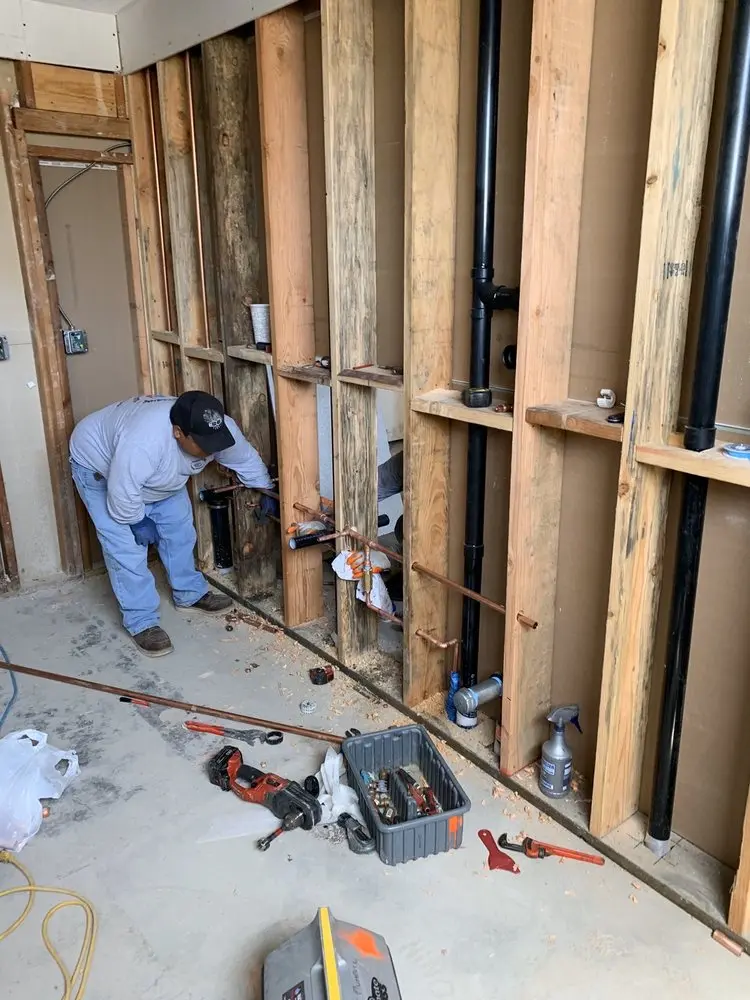 Commercial rough-in plumbing for Water Heater Replacement in Hudson Heights